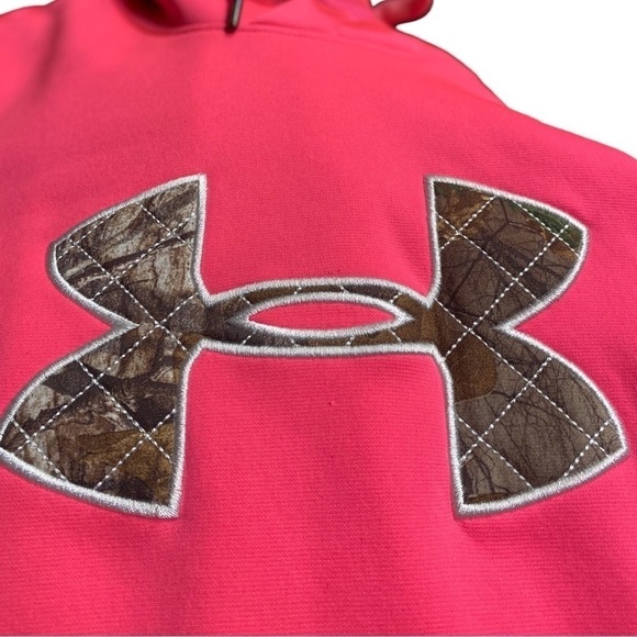 Under Armor X Real Tree Pink Camo Cold Weather Hoodie Storm 1 Size Small - Picture 2 of 7